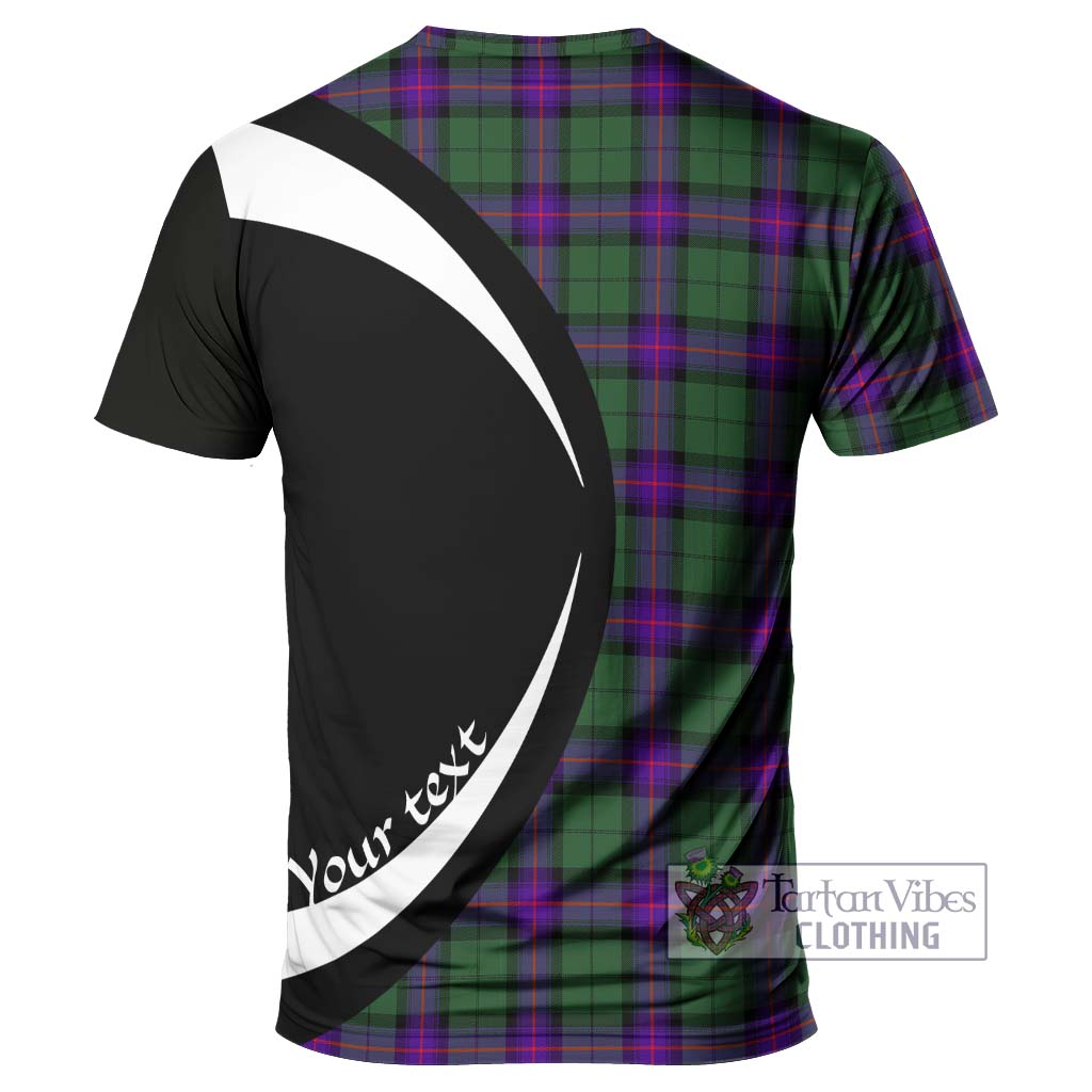 Tartan Vibes Clothing Armstrong Modern Tartan T-Shirt with Family Crest Circle Style