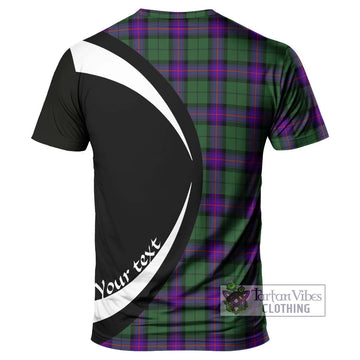 Armstrong Modern Tartan T-Shirt with Family Crest Circle Style