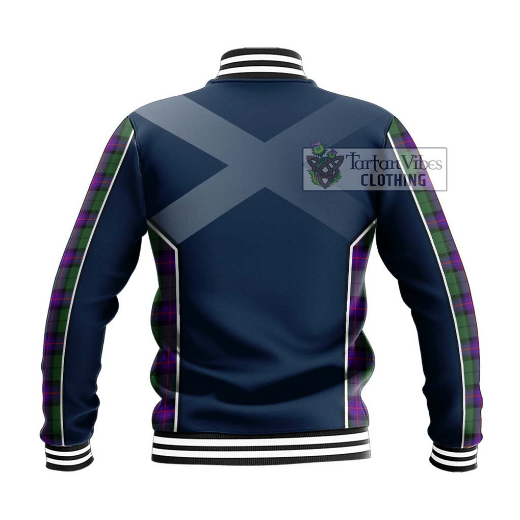 Armstrong Modern Tartan Baseball Jacket with Family Crest and Lion Rampant Vibes Sport Style - Tartan Vibes Clothing