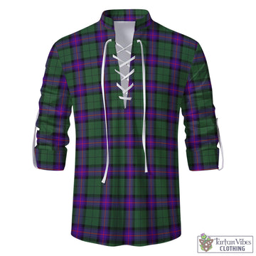 Armstrong Modern Tartan Men's Scottish Traditional Jacobite Ghillie Kilt Shirt