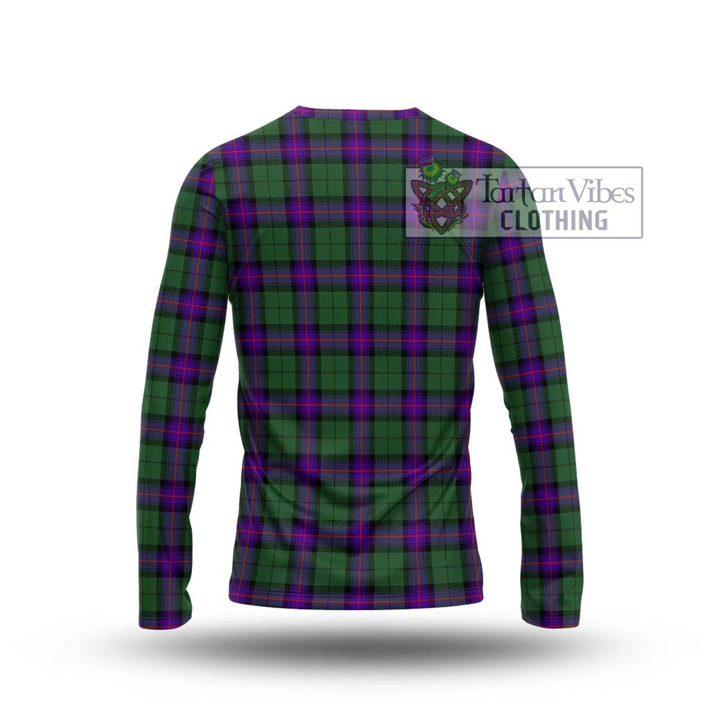 Armstrong Modern Tartan Long Sleeve T-Shirt with Family Crest DNA In Me Style - Tartanvibesclothing Shop