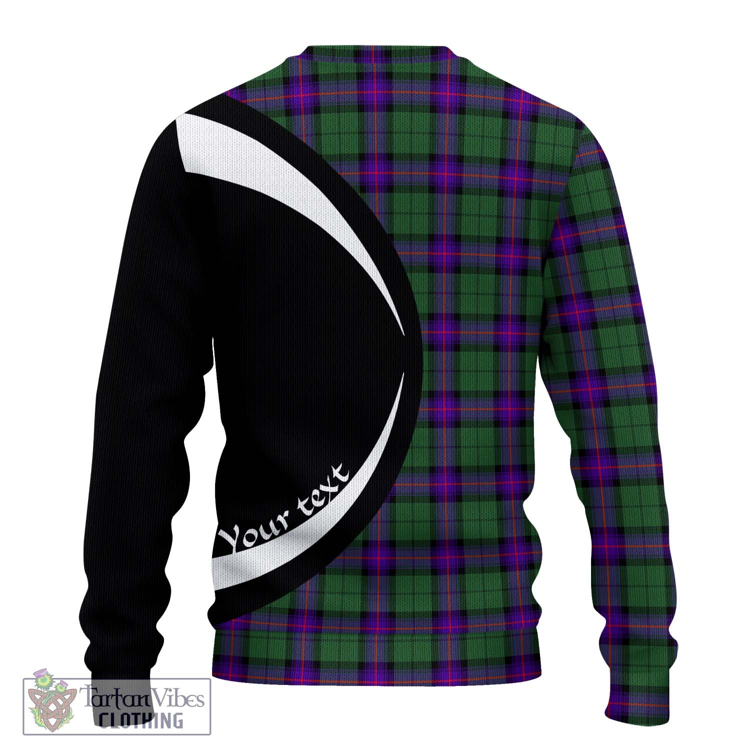 Armstrong Modern Tartan Ugly Sweater with Family Crest Circle Style - Tartan Vibes Clothing