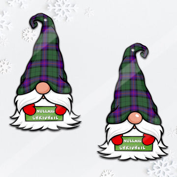 Armstrong Modern Gnome Christmas Ornament with His Tartan Christmas Hat