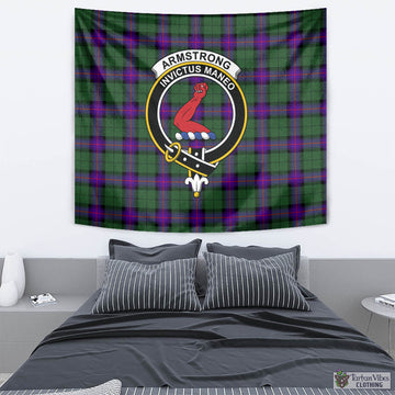 Armstrong Modern Tartan Tapestry Wall Hanging and Home Decor for Room with Family Crest