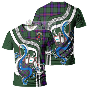 Armstrong Modern Tartan T-Shirt with Epic Bagpipe Style