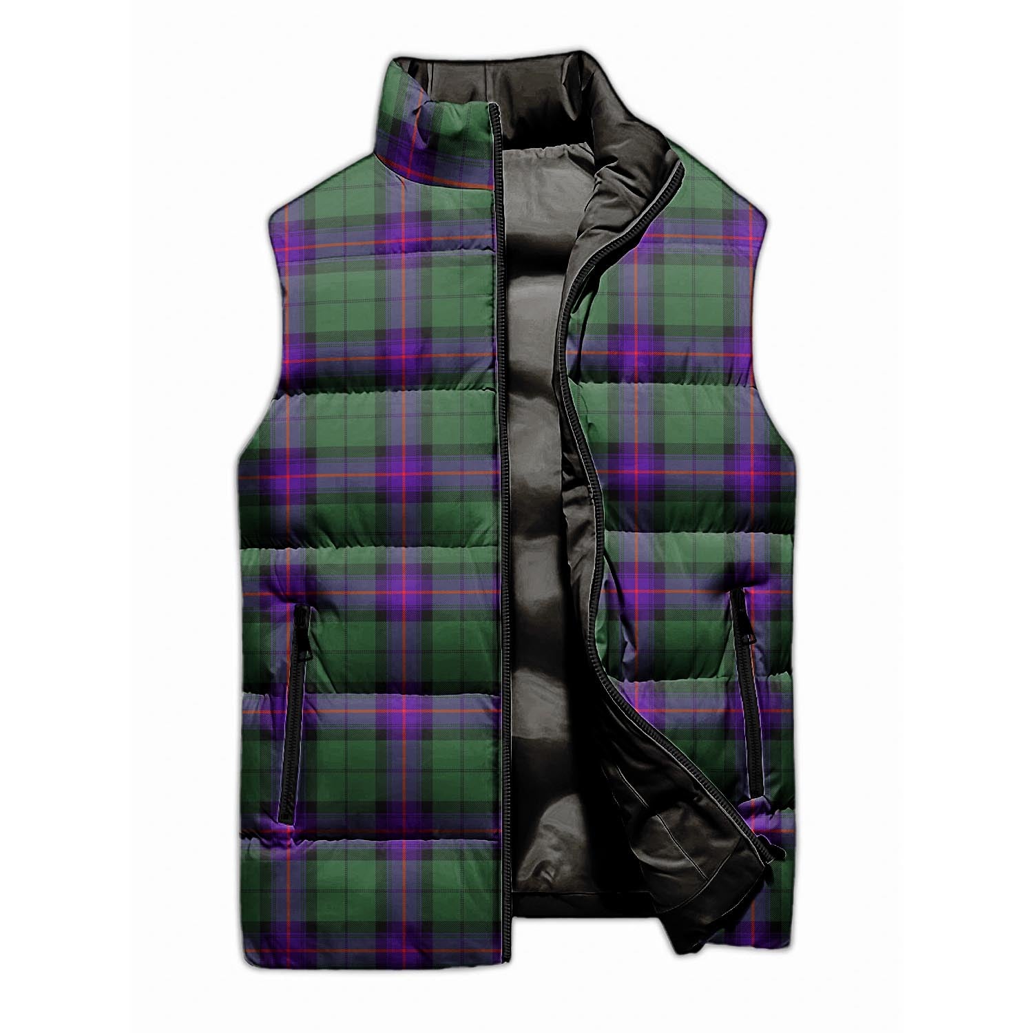 Armstrong Modern Tartan Sleeveless Puffer Jacket - Tartanvibesclothing