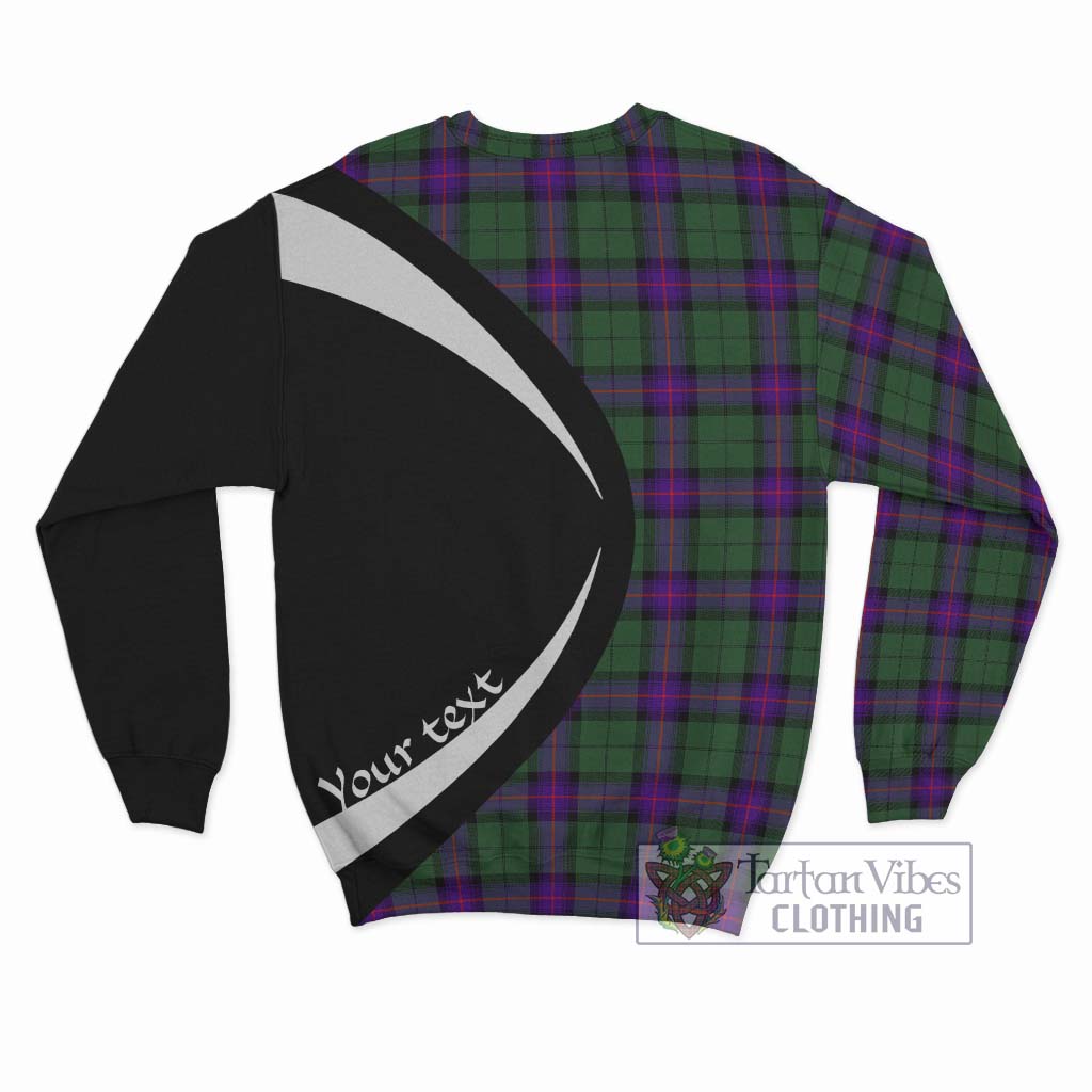 Armstrong Modern Tartan Sweatshirt with Family Crest Circle Style - Tartan Vibes Clothing