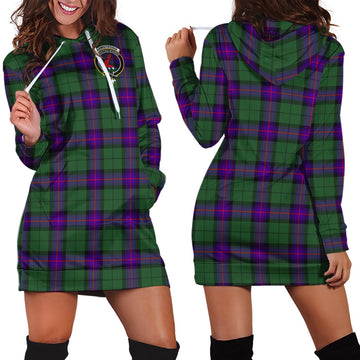 Armstrong Modern Tartan Hoodie Dress with Family Crest