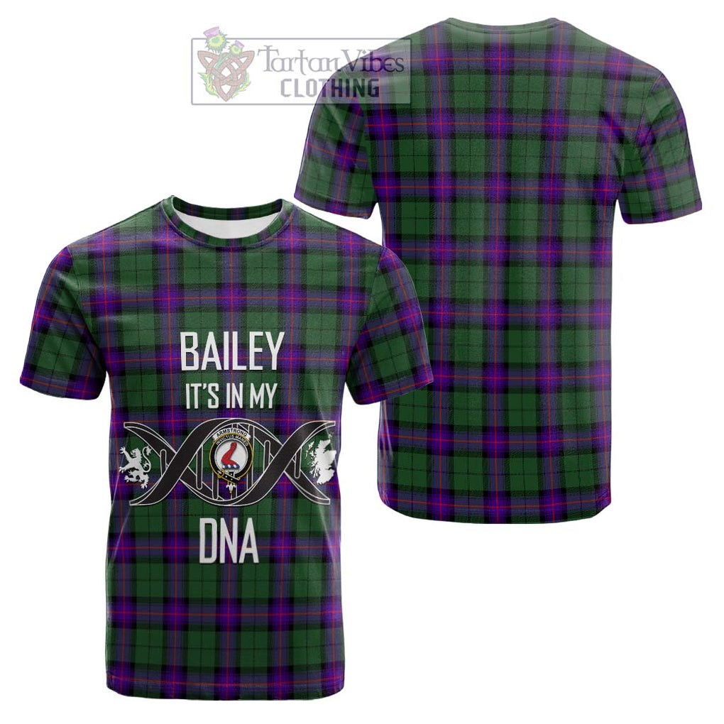 Tartan Vibes Clothing Armstrong Modern Tartan Cotton T-shirt with Family Crest DNA In Me Style