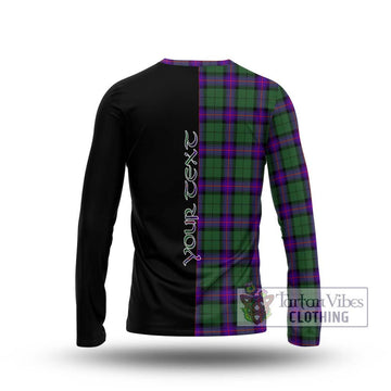 Armstrong Modern Tartan Long Sleeve T-Shirt with Family Crest and Half Of Me Style