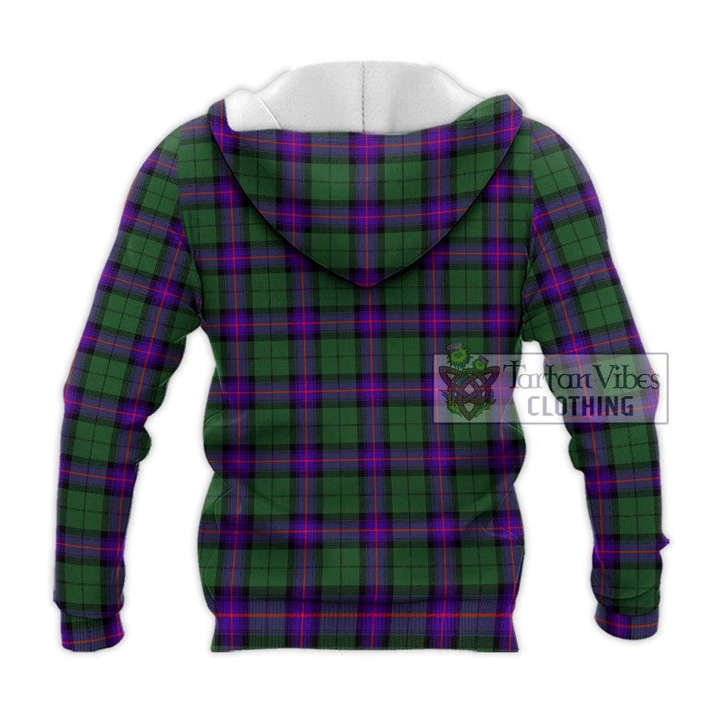 Armstrong Modern Tartan Knitted Hoodie with Family Crest DNA In Me Style - Tartanvibesclothing Shop