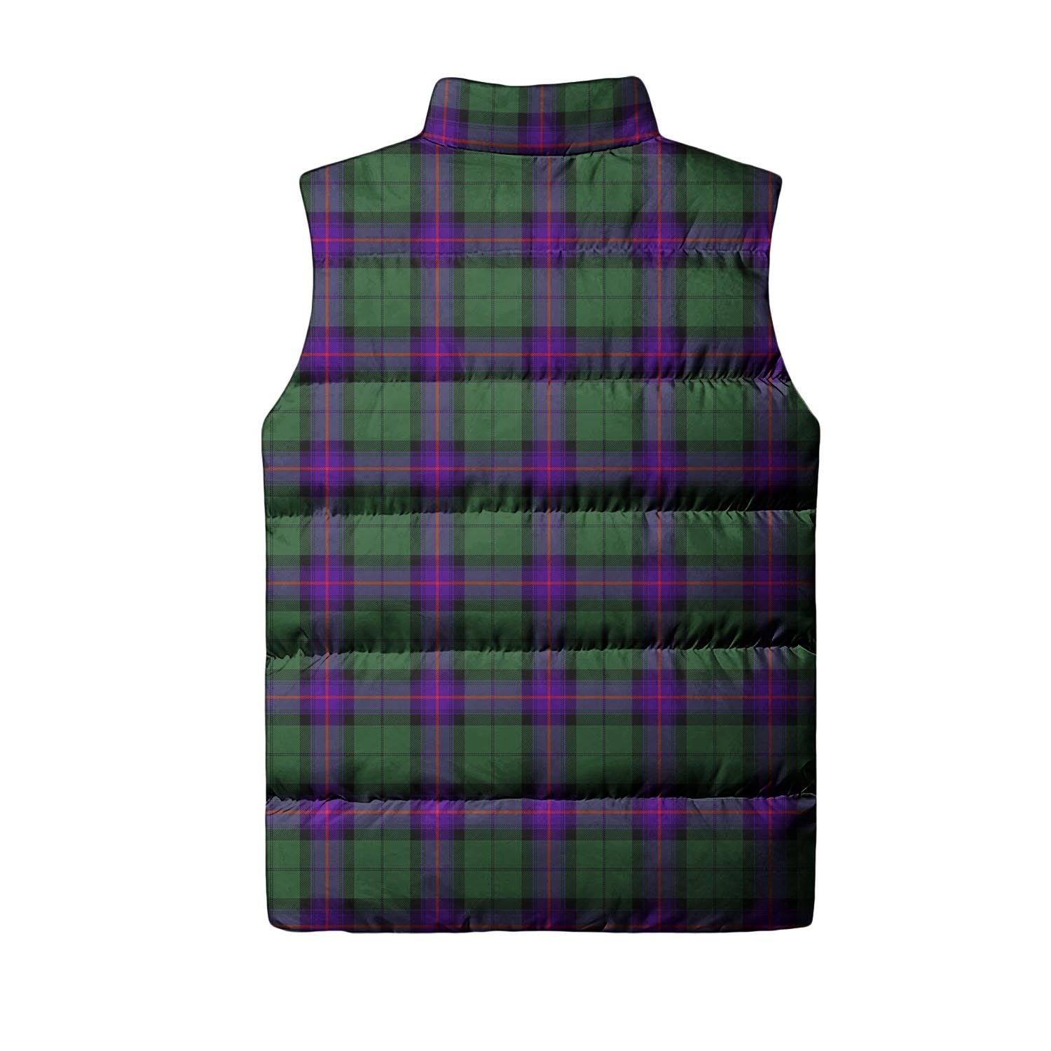 Armstrong Modern Tartan Sleeveless Puffer Jacket with Family Crest - Tartanvibesclothing