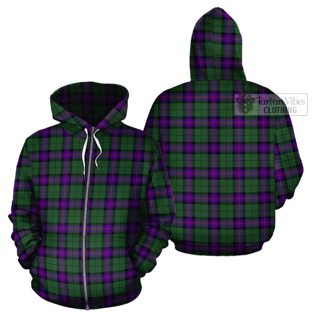 Armstrong Modern Tartan Cotton Hoodie Zip Hoodie - Tartan Vibes Clothing