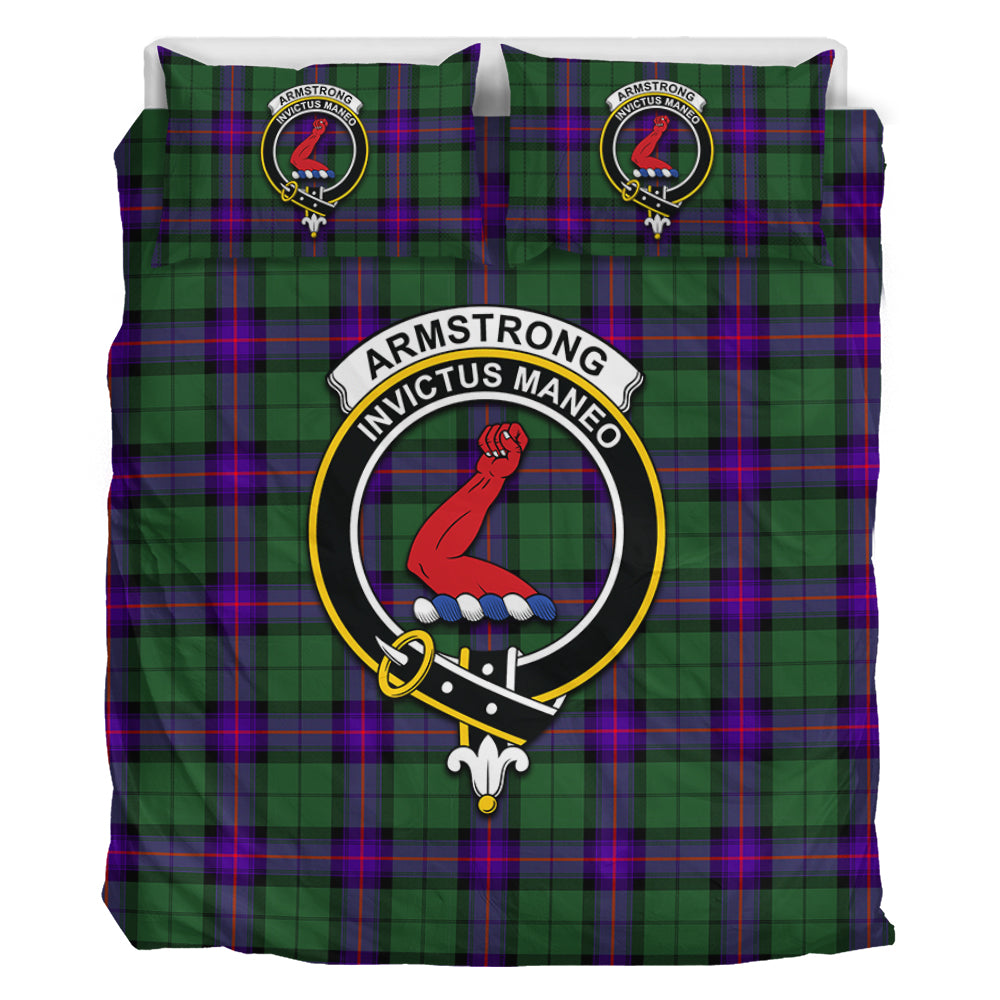 Armstrong Modern Tartan Bedding Set with Family Crest - Tartan Vibes Clothing