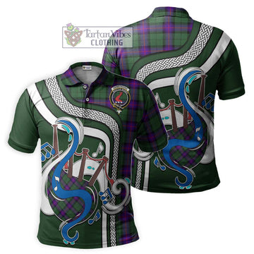 Armstrong Modern Tartan Polo Shirt with Epic Bagpipe Style