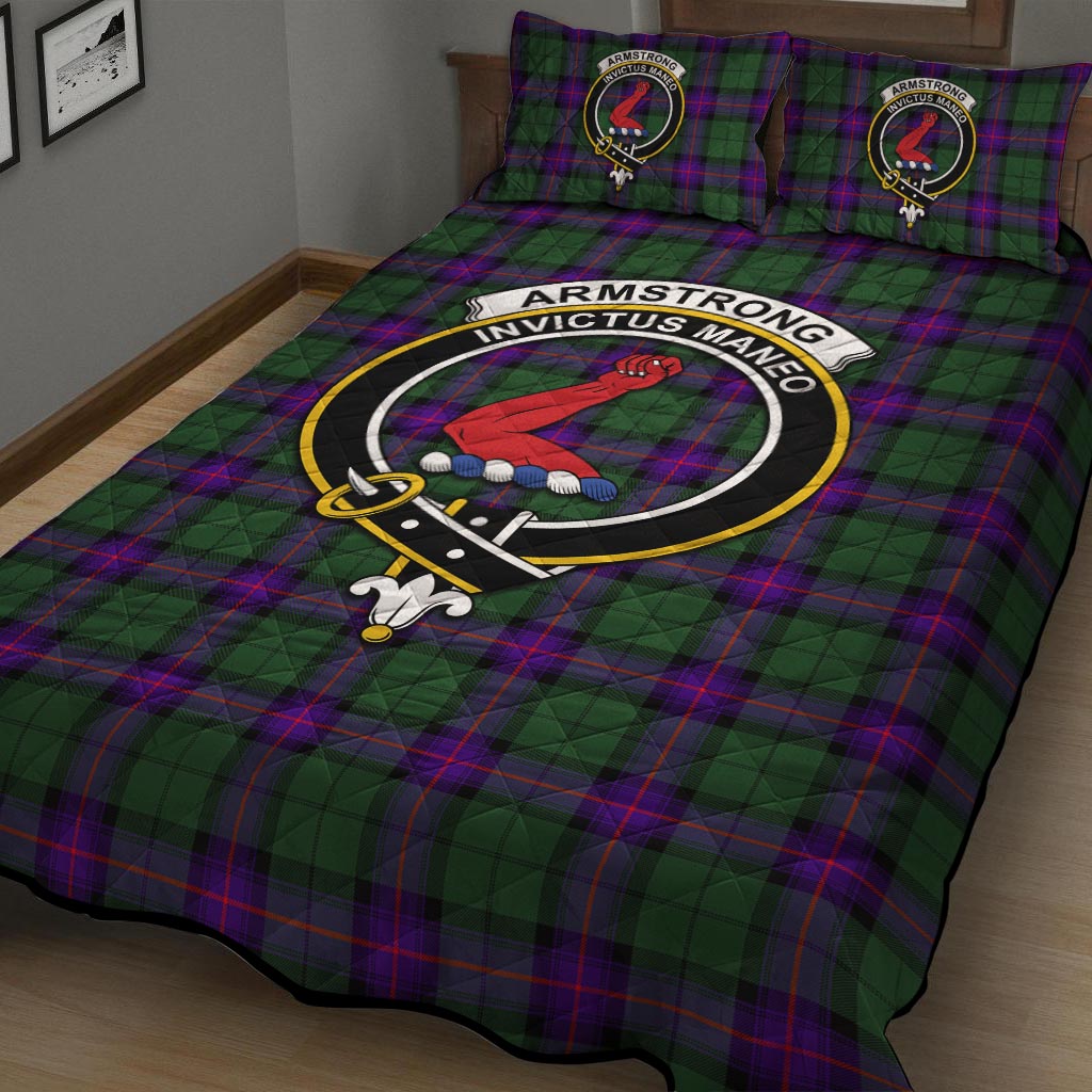 Armstrong Modern Tartan Quilt Bed Set with Family Crest - Tartan Vibes Clothing