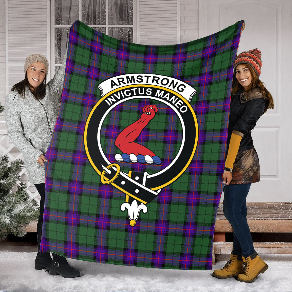 Armstrong Modern Tartan Blanket with Family Crest - Tartan Vibes Clothing