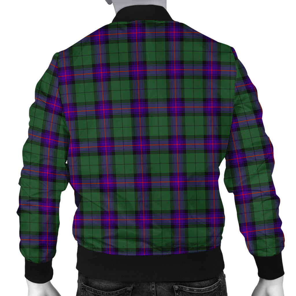 Armstrong Modern Tartan Bomber Jacket with Family Crest - Tartanvibesclothing