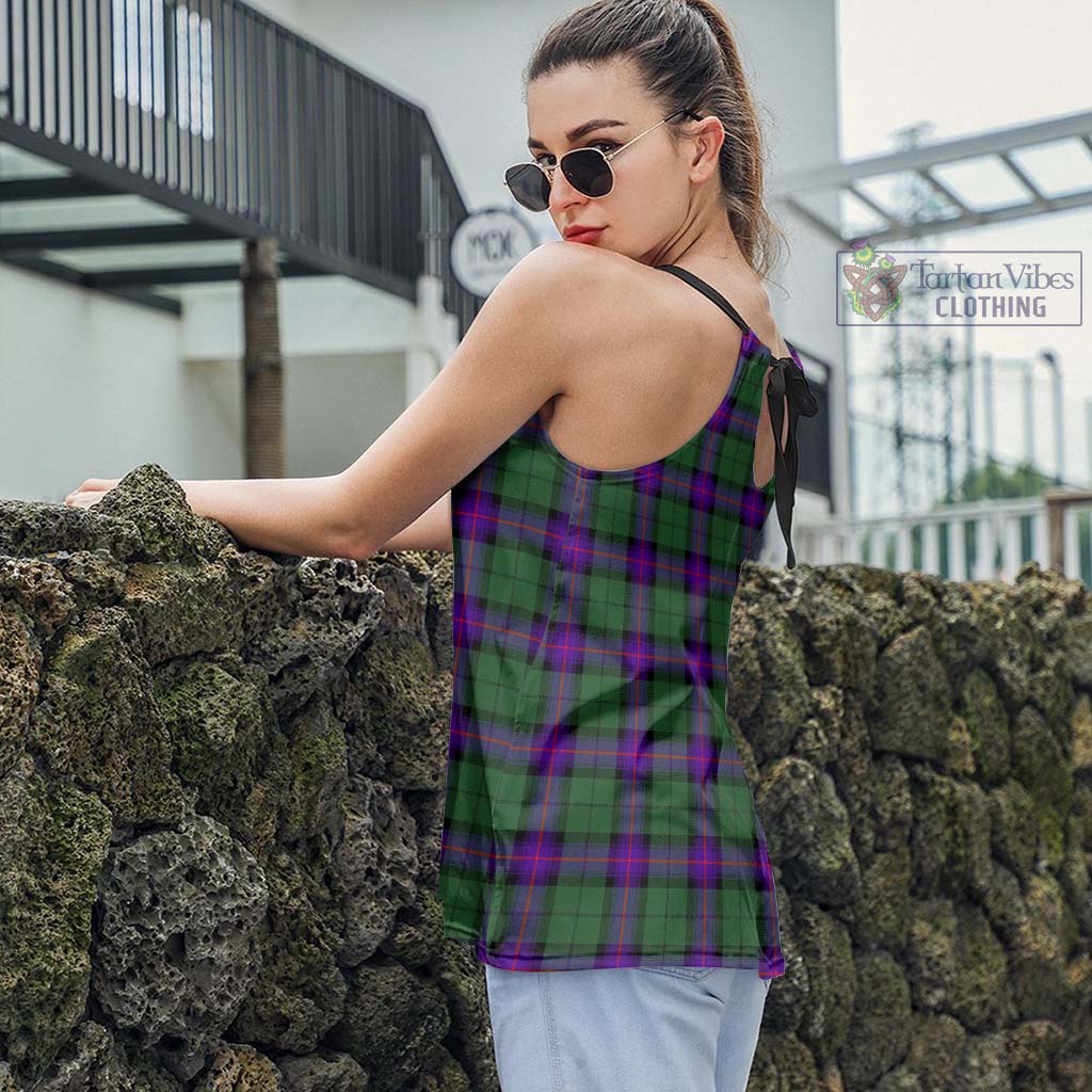 Tartan Vibes Clothing Armstrong Modern Tartan Loose Halter Neck Camisole