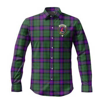 Armstrong Modern Tartan Long Sleeve Button Up Shirt with Family Crest