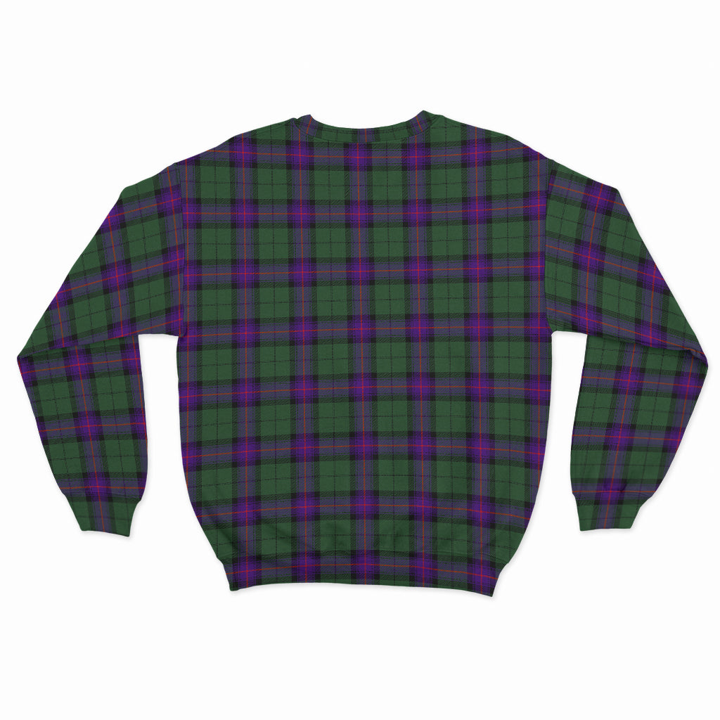 Armstrong Modern Tartan Sweatshirt with Family Crest - Tartan Vibes Clothing