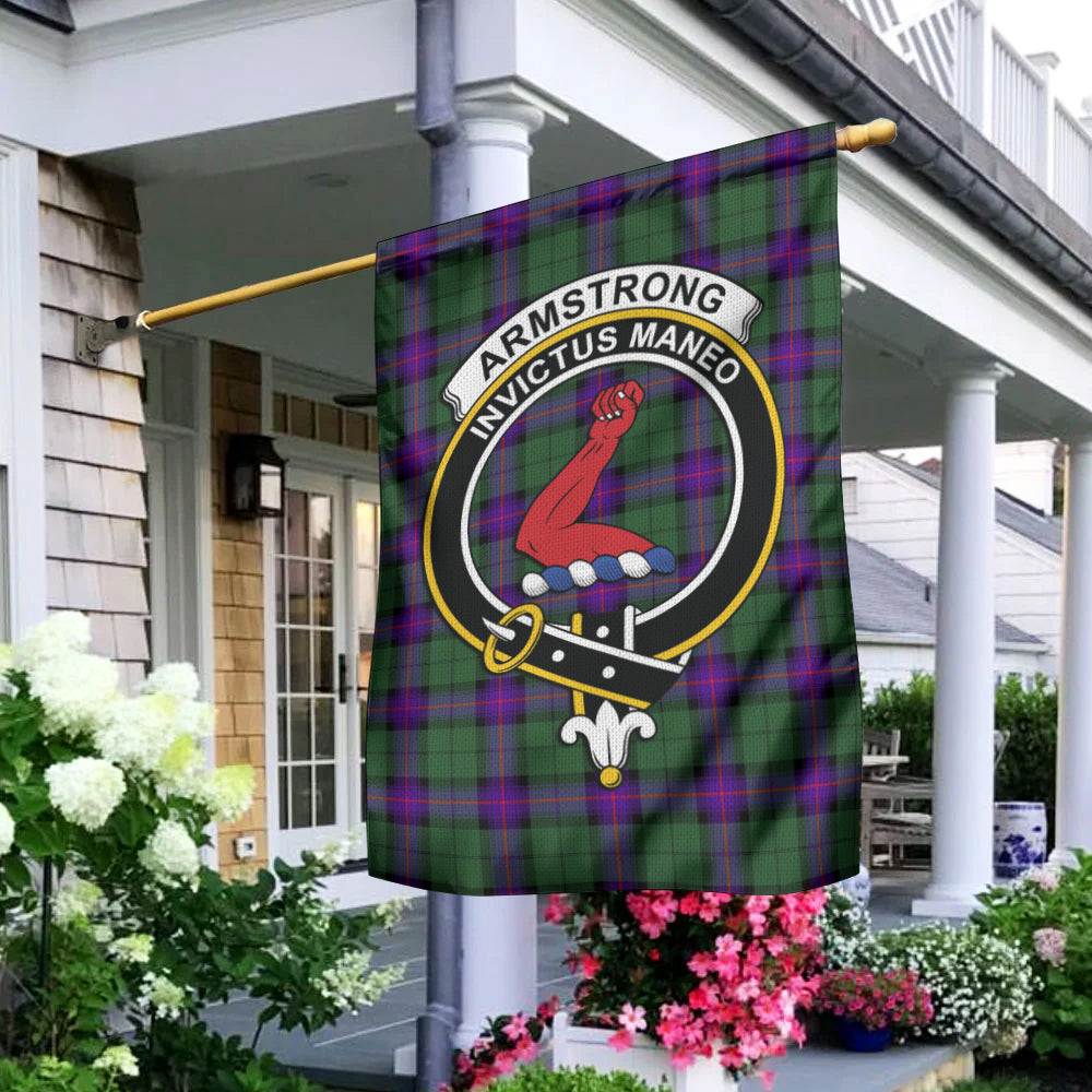 Armstrong Modern Tartan Flag with Family Crest - Tartan Vibes Clothing