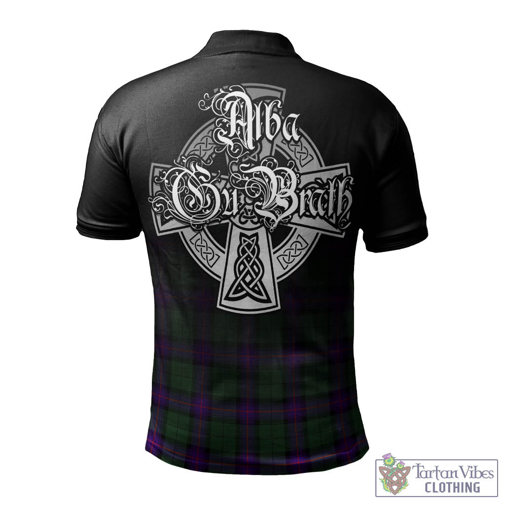 Tartan Vibes Clothing Armstrong Modern Tartan Polo Shirt Featuring Alba Gu Brath Family Crest Celtic Inspired