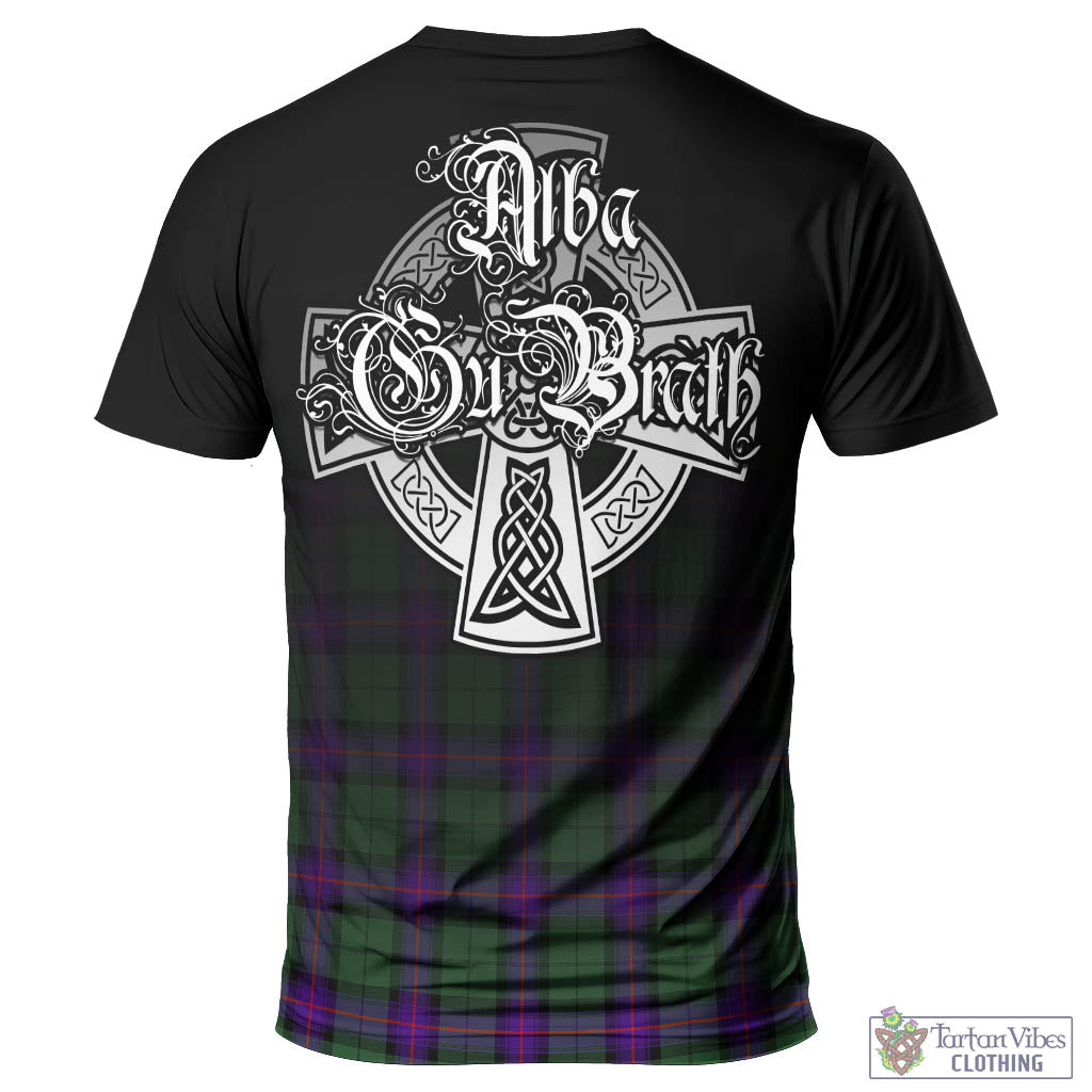 Tartan Vibes Clothing Armstrong Modern Tartan T-Shirt Featuring Alba Gu Brath Family Crest Celtic Inspired