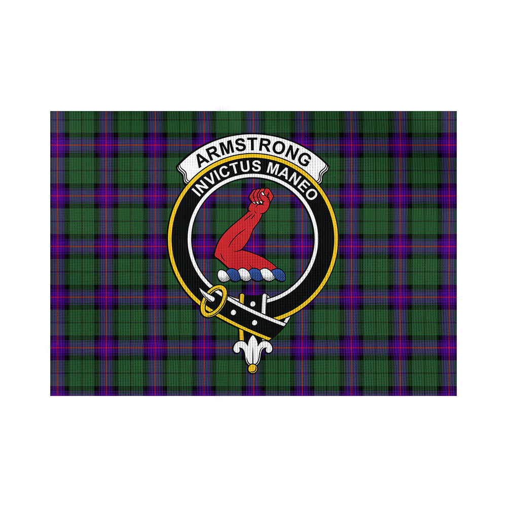 Armstrong Modern Tartan Flag with Family Crest - Tartan Vibes Clothing