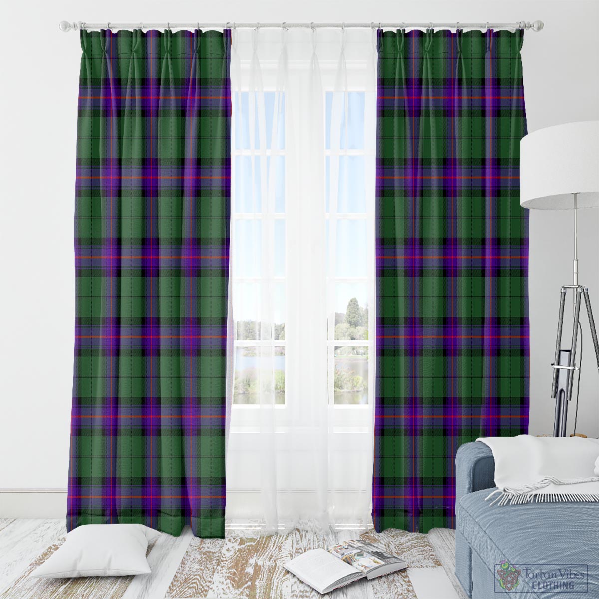 Armstrong Modern Tartan Window Curtain