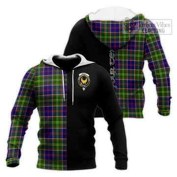 Arnott Tartan Knitted Hoodie with Family Crest and Half Of Me Style