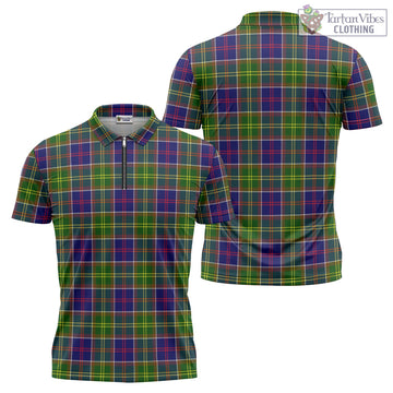 Arnott Tartan Zipper Polo Shirt Unisex - Tartan Vibes Clothing