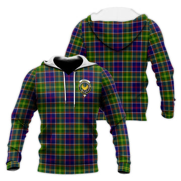 Arnott Tartan Knitted Hoodie with Family Crest