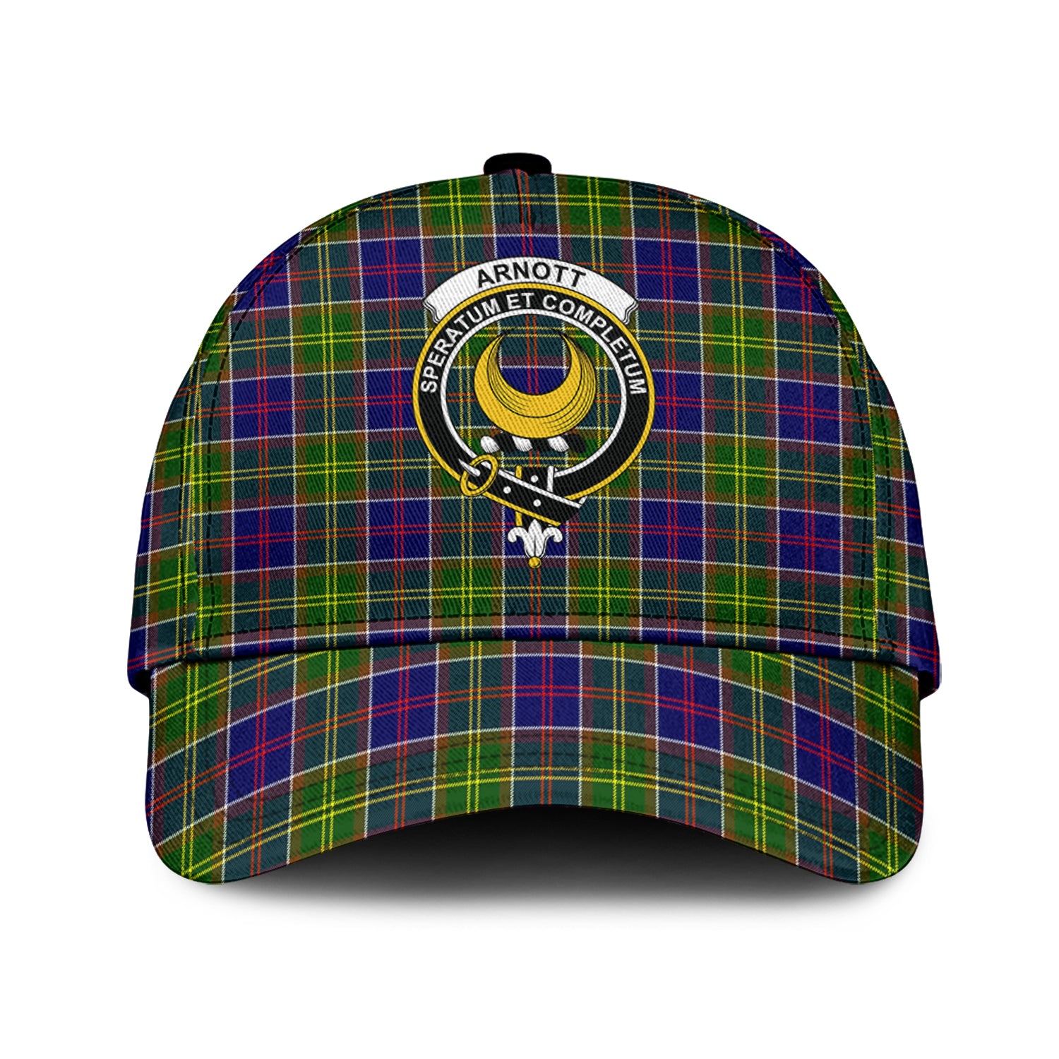 Arnott Tartan Classic Cap with Family Crest Classic Cap Universal Fit - Tartan Vibes Clothing