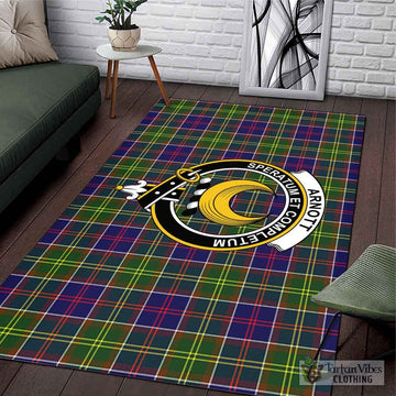 Arnott Tartan Area Rug with Family Crest