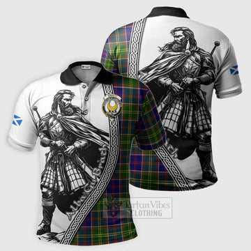 Arnott Tartan Clan Crest Polo Shirt with Highlander Warrior Celtic Style Kid - Tartan Vibes Clothing