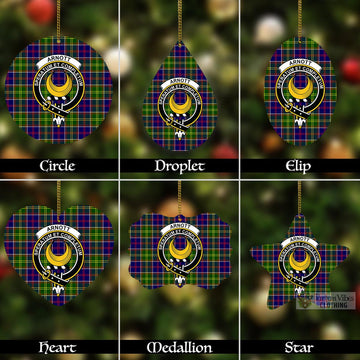 Arnott Tartan Christmas Aluminium Ornament with Family Crest