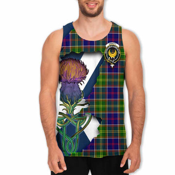 Arnott Tartan Family Crest Men's Tank Top Scottish Thistle Celtic Inspired Men - Tartan Vibes Clothing