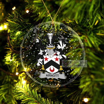 Arnott Irish Clan Christmas Glass Ornament with Coat of Arms