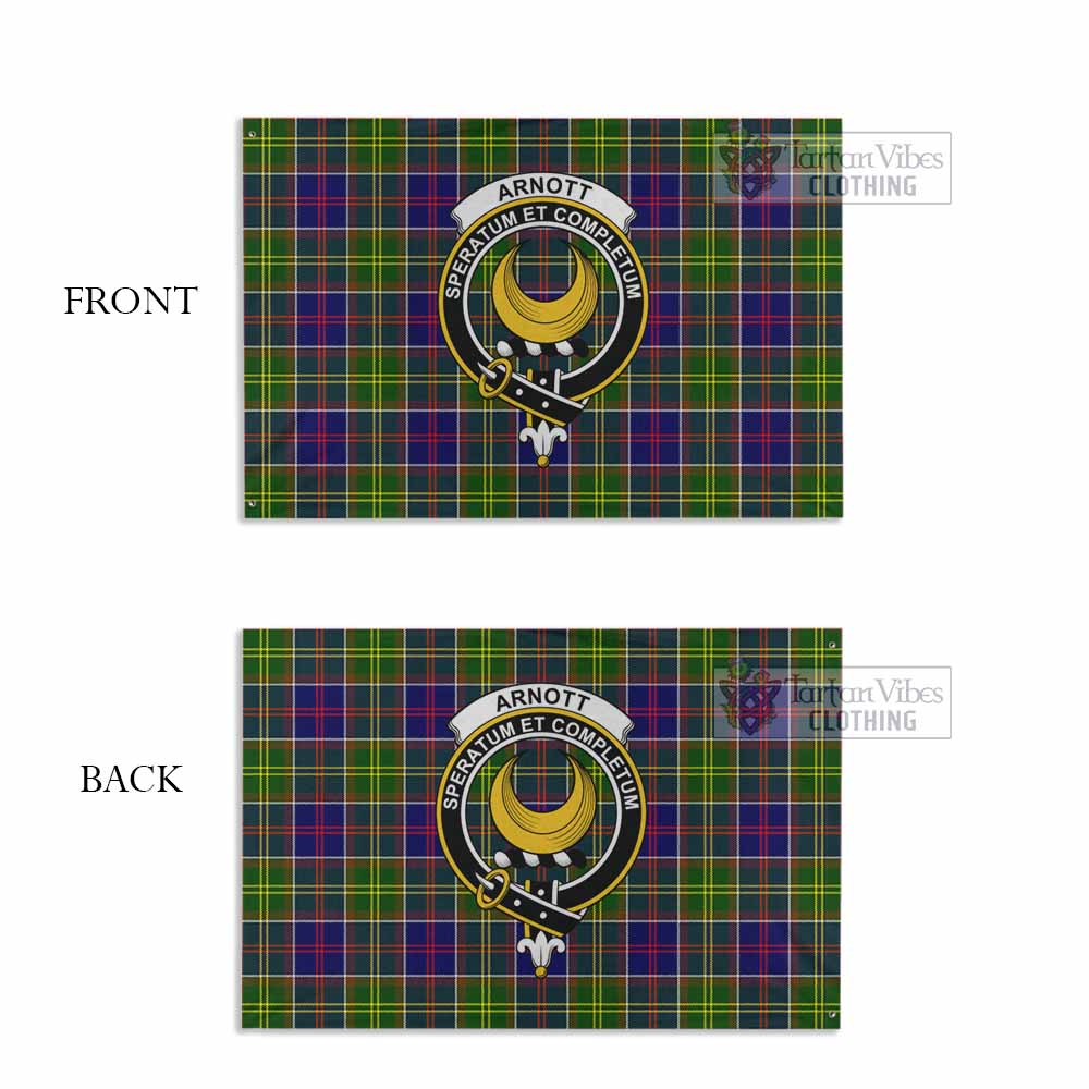 Arnott Tartan House Flag with Family Crest - Tartan Vibes Clothing