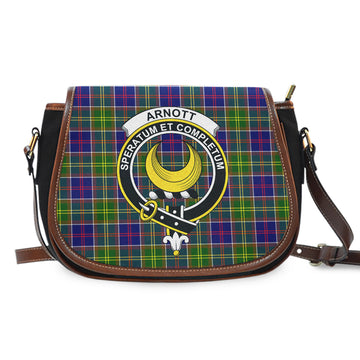 Arnott Tartan Saddle Bag with Family Crest