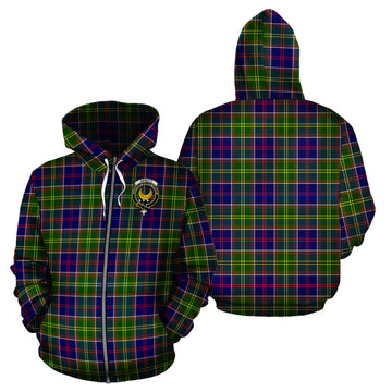 Arnott Tartan Hoodie with Family Crest