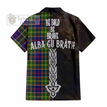 Arnott Tartan Family Crest Hawaiian Shirt Alba Gu Brath Be Brave Lion Ancient Style - Tartan Vibes Clothing