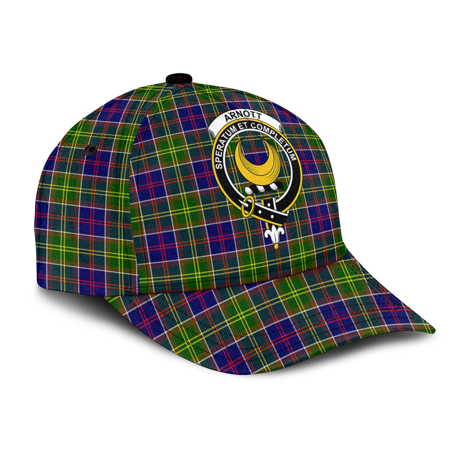 Arnott Tartan Classic Cap with Family Crest - Tartan Vibes Clothing