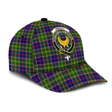 Arnott Tartan Classic Cap with Family Crest