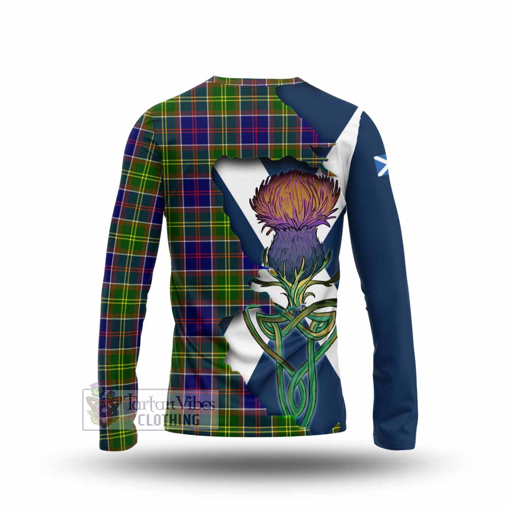 Arnott Tartan Family Crest Long Sleeve T-Shirt Scottish Thistle Celtic Inspired - Tartan Vibes Clothing