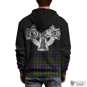 Arnott Tartan Hoodie Featuring Alba Gu Brath Family Crest Celtic Inspired