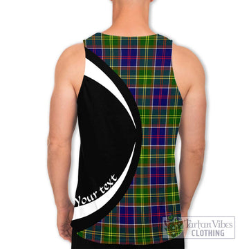 Arnott Tartan Men's Tank Top with Family Crest Circle Style - Tartan Vibes Clothing