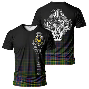 Arnott Tartan T-Shirt Featuring Alba Gu Brath Family Crest Celtic Inspired