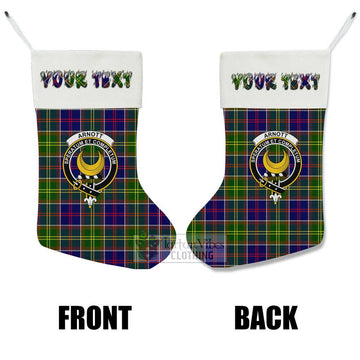 Arnott Tartan Family Crest Christmas Stocking with Personalized Text